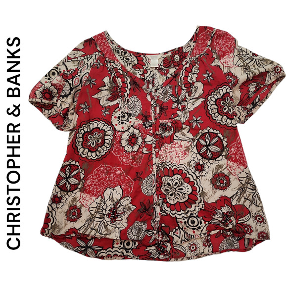 Christopher & Banks Tops - CHRISTOPHER & BANKS  TOP SIZE  L